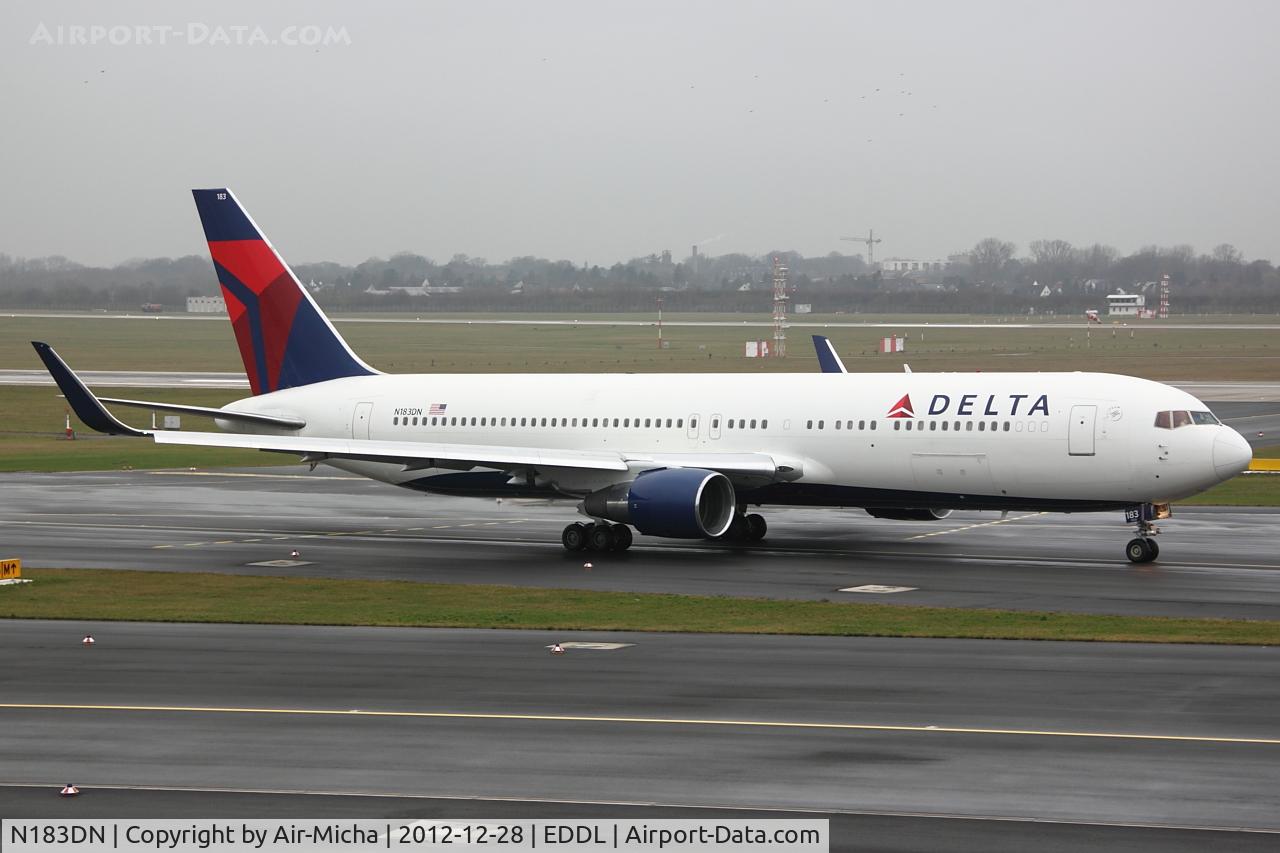 N183DN, 1993 Boeing 767-332 C/N 27110, Delta Air Lines, Boeing 767-332ER (WL), CN: 27110/0492