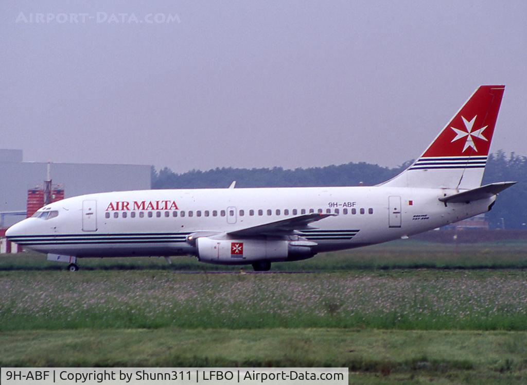 9H-ABF, 1987 Boeing 737-2Y5 C/N 23848, Taxiing to the Terminal...