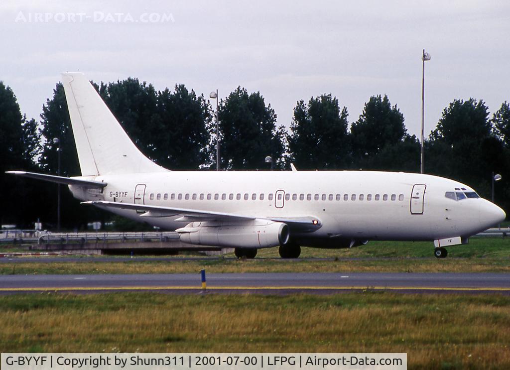 G-BYYF, 1979 Boeing 737-229C C/N 21738, Taxiing on parallels runways and was used by Axis Airways during any month...