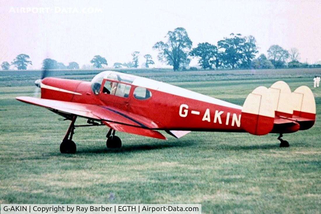 G-AKIN, 1947 Miles M38 Messenger 2A C/N 6728, Miles M.38 Messenger 2A [6728] Old Warden~G 1973. Year approximate image from a slide.