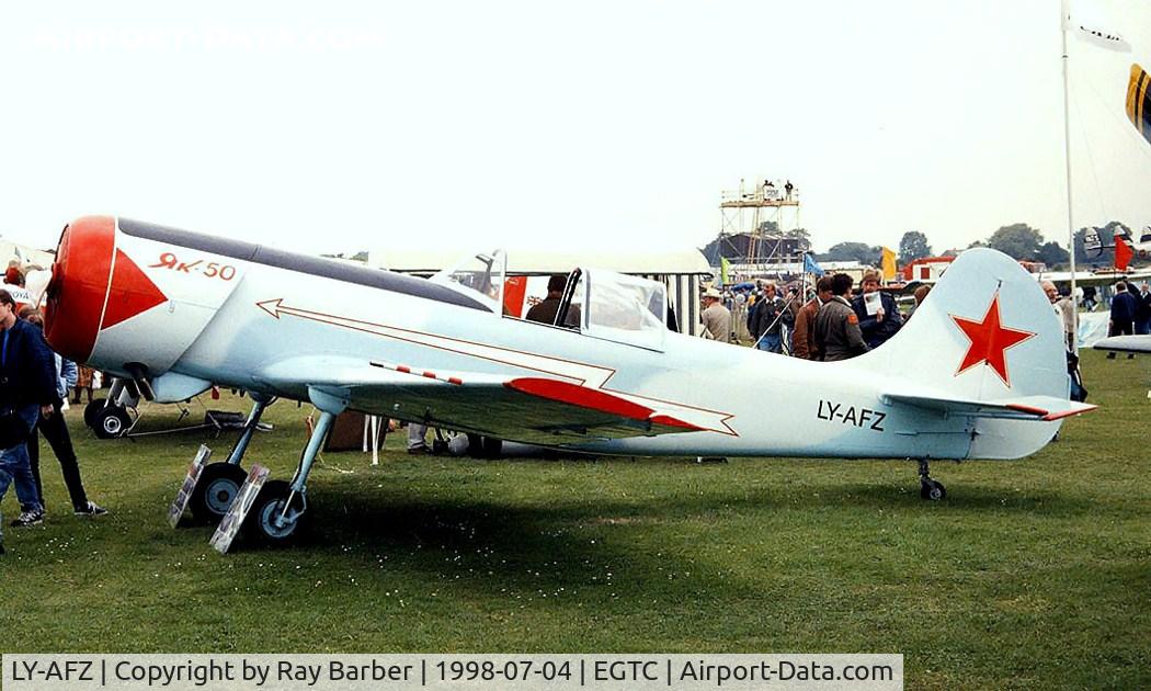 LY-AFZ, 1984 Yakovlev Yak-50 C/N 842706, Yakovlev Yak-50 [842706] Cranfield~G 04/07/1998