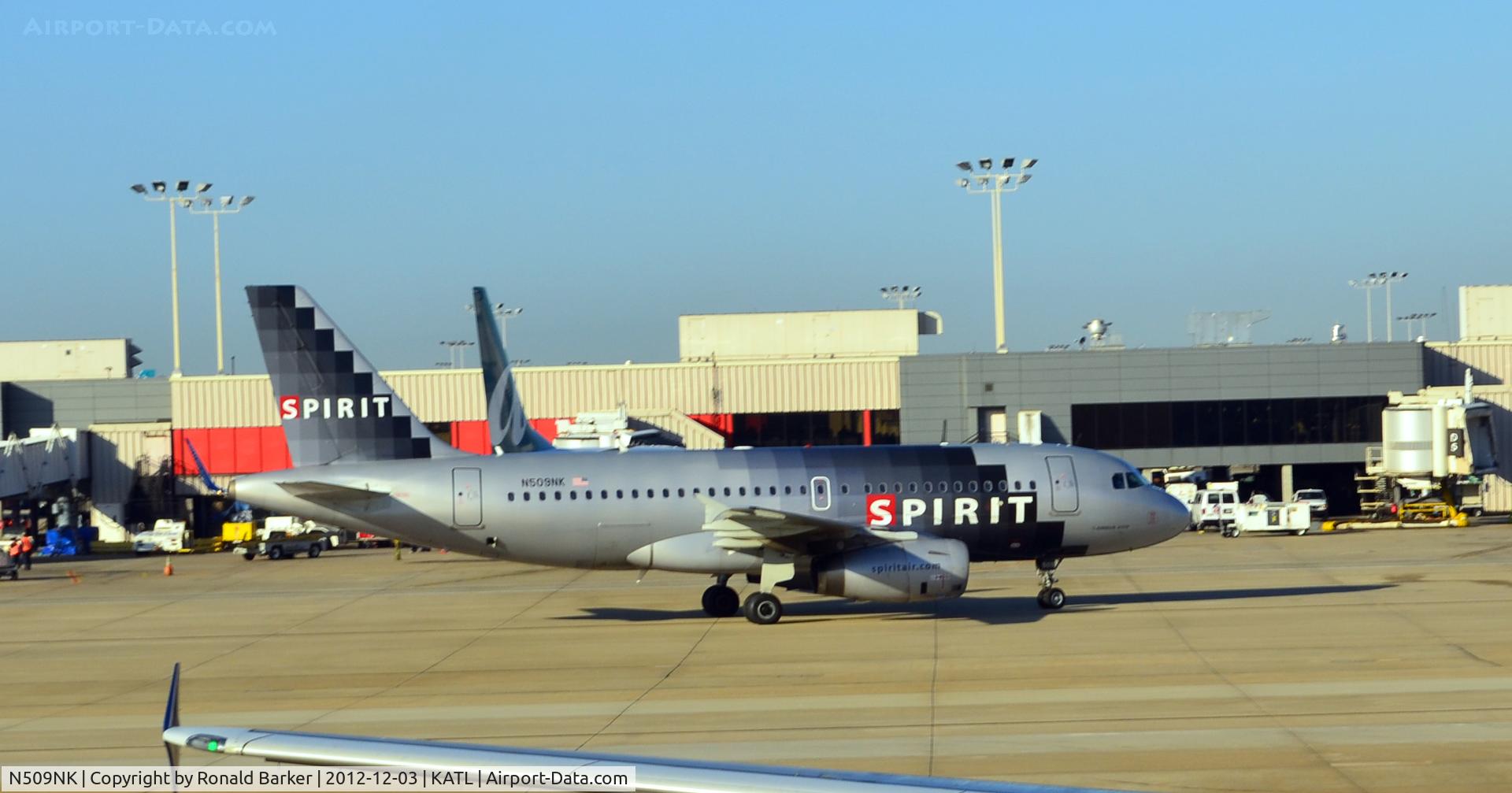 N509NK, 2005 Airbus A319-132 C/N 2603, Taxi ATL