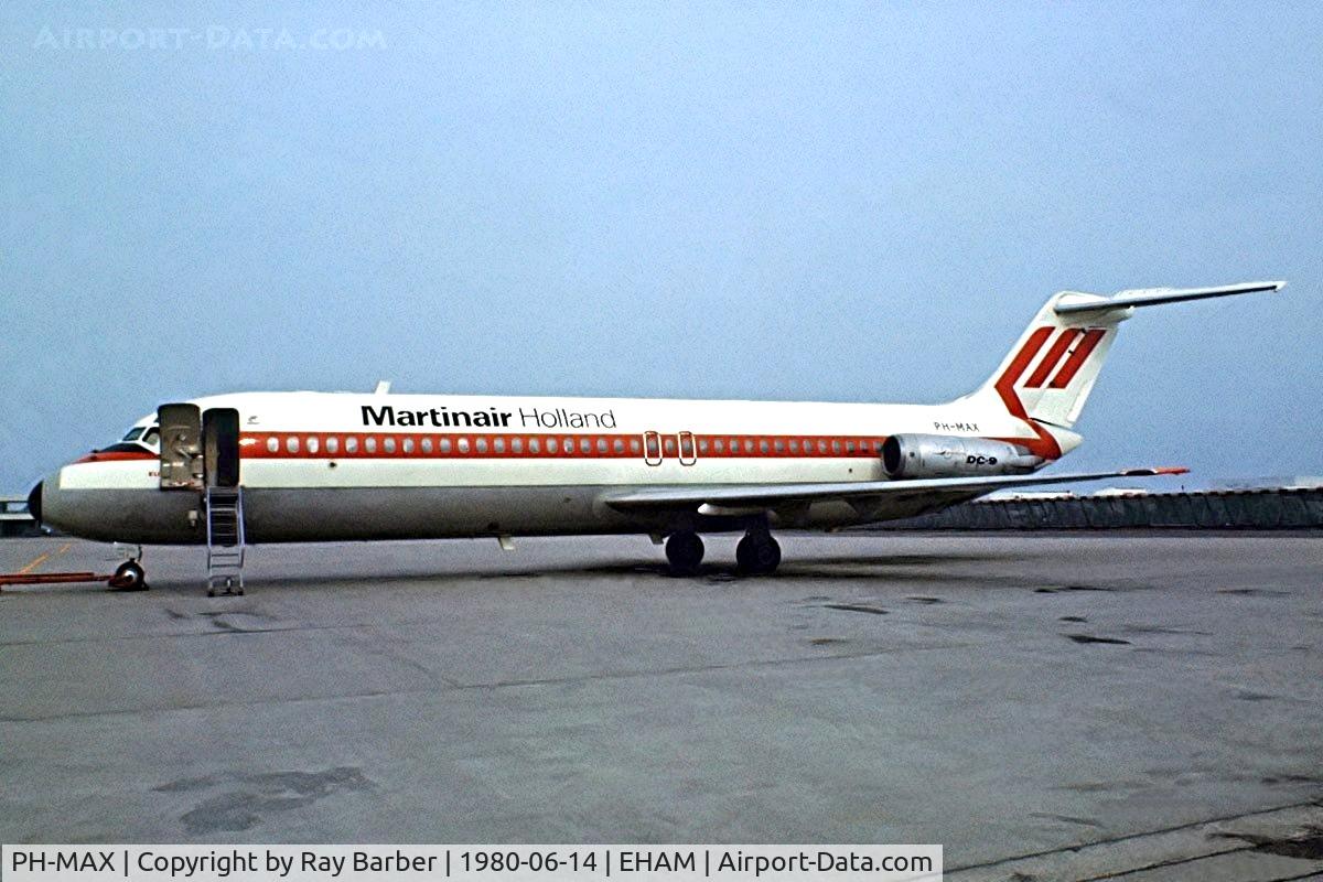 PH-MAX, 1971 Douglas DC-9-32 C/N 47514, McDonnell Douglas DC-9-32 [47514] (Martinair) Amsterdam-Schiphol~PH 14/06/1980. Image taken from a slide.