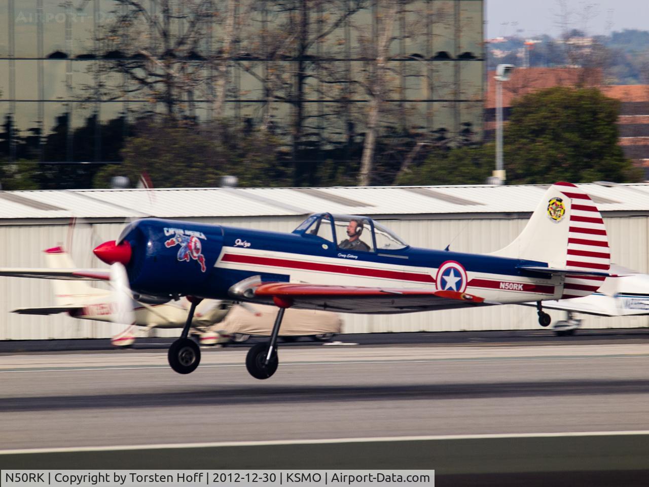 N50RK, 1981 Yakovlev Yak-50 C/N 812001, N50RK arriving on RWY 21