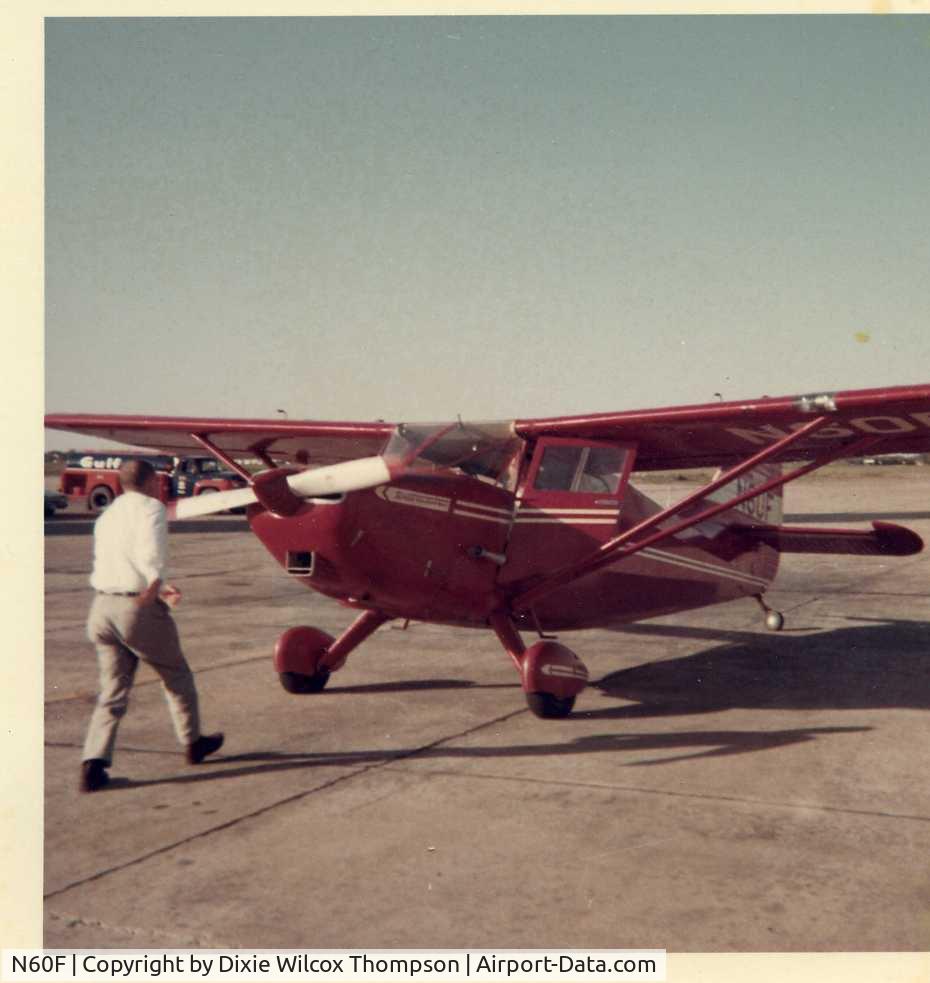 N60F, 1948 Stinson 108-3 Voyager C/N 108-4618, Tommy Thompson's plane during the 1960's, White Rock Airport WRK