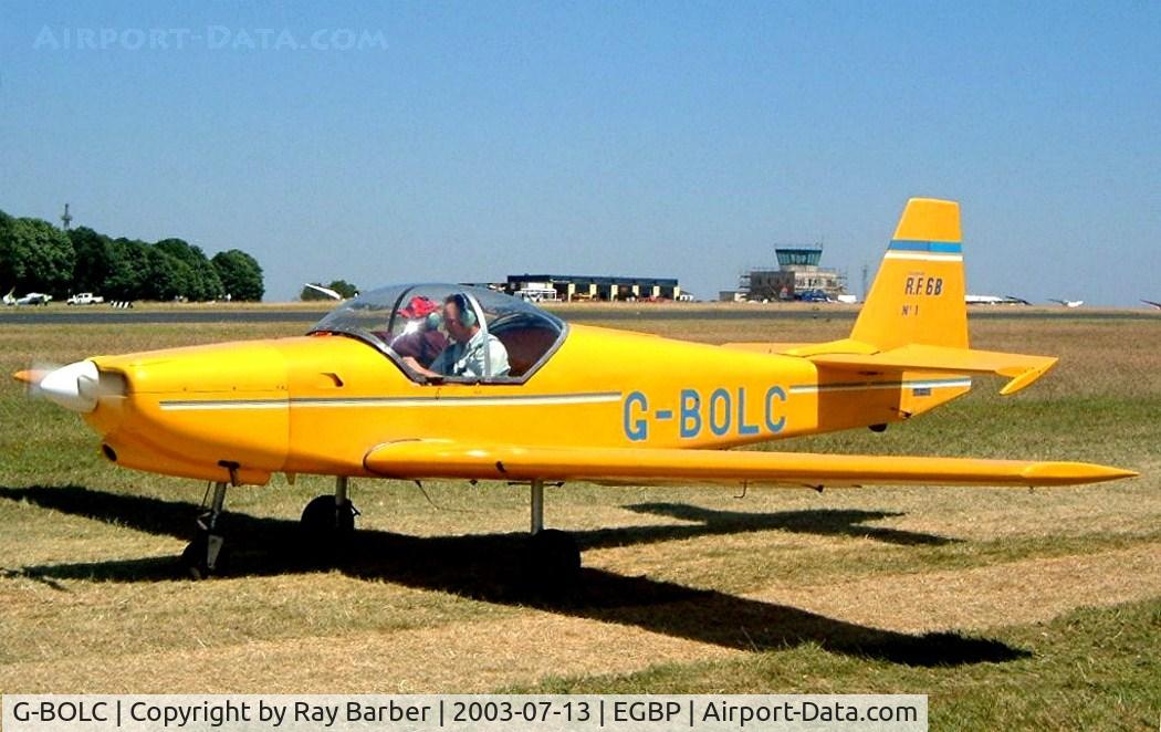 G-BOLC, 1976 Fournier RF-6B-100 C/N 1, Fournier RF-6B-100 [1] Kemble~G 13/07/2003