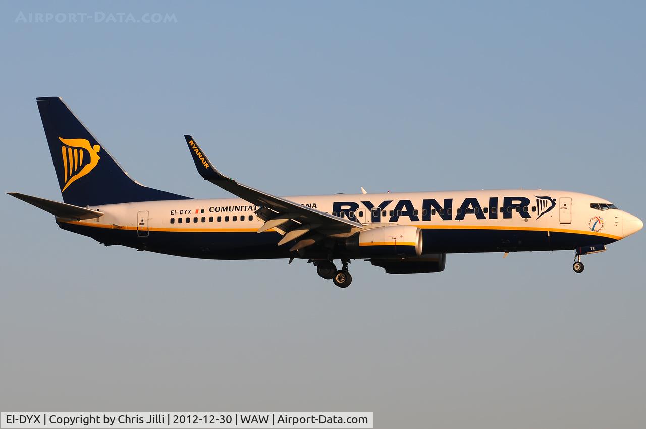 EI-DYX, 2008 Boeing 737-8AS C/N 37517, Ryanair