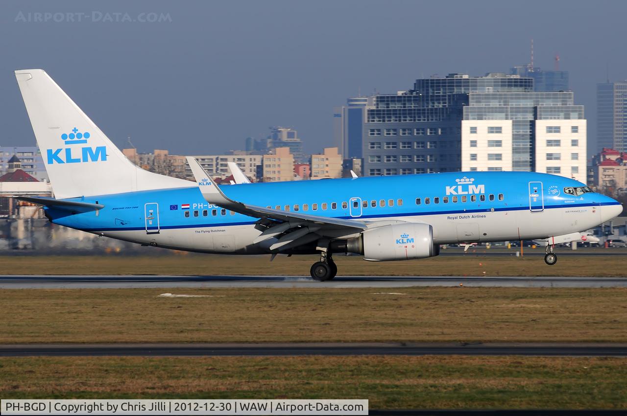 PH-BGD, 2008 Boeing 737-7K2 C/N 30366, KLM - Royal Dutch Airlines