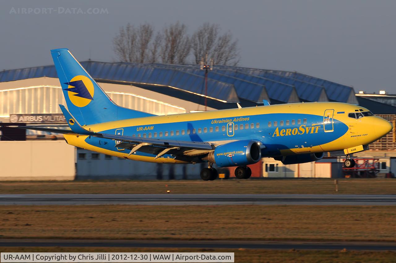 UR-AAM, 1990 Boeing 737-548 C/N 24919, Aerosvit