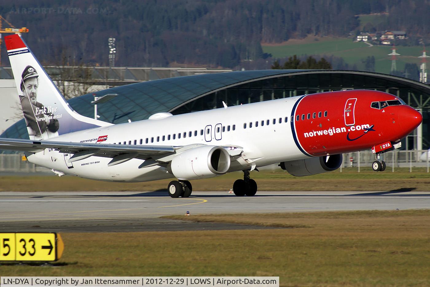 LN-DYA, 2009 Boeing 737-8JP C/N 39162, ln-dya @ lows