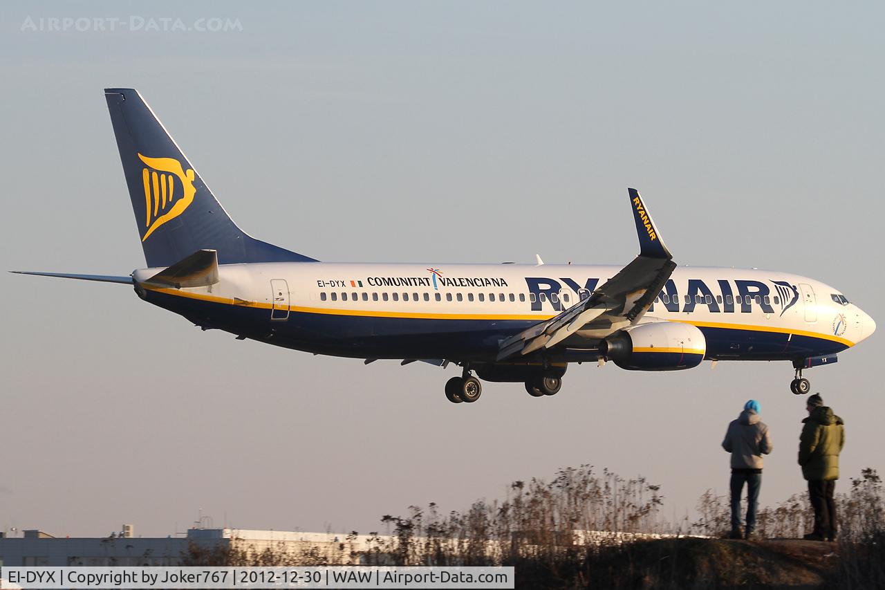 EI-DYX, 2008 Boeing 737-8AS C/N 37517, Ryanair