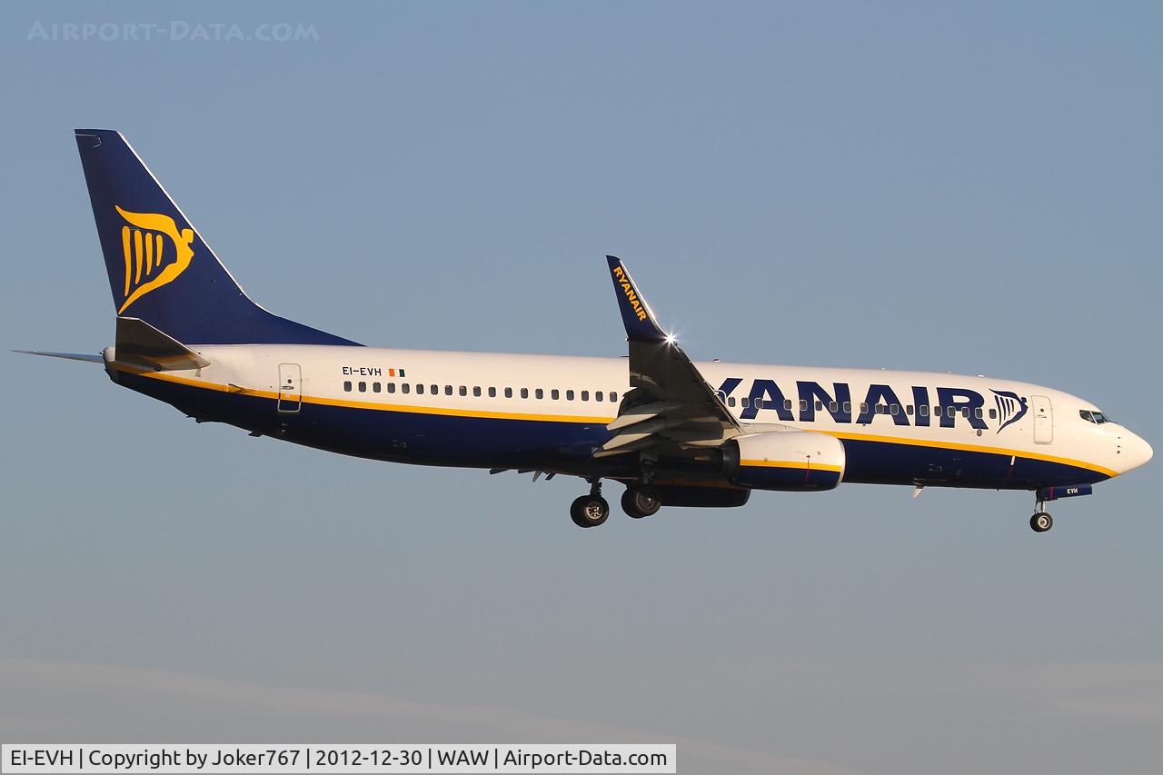 EI-EVH, 2012 Boeing 737-8AS C/N 40290, Ryanair
