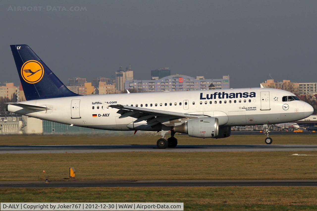 D-AILY, 1998 Airbus A319-114 C/N 875, Lufthansa