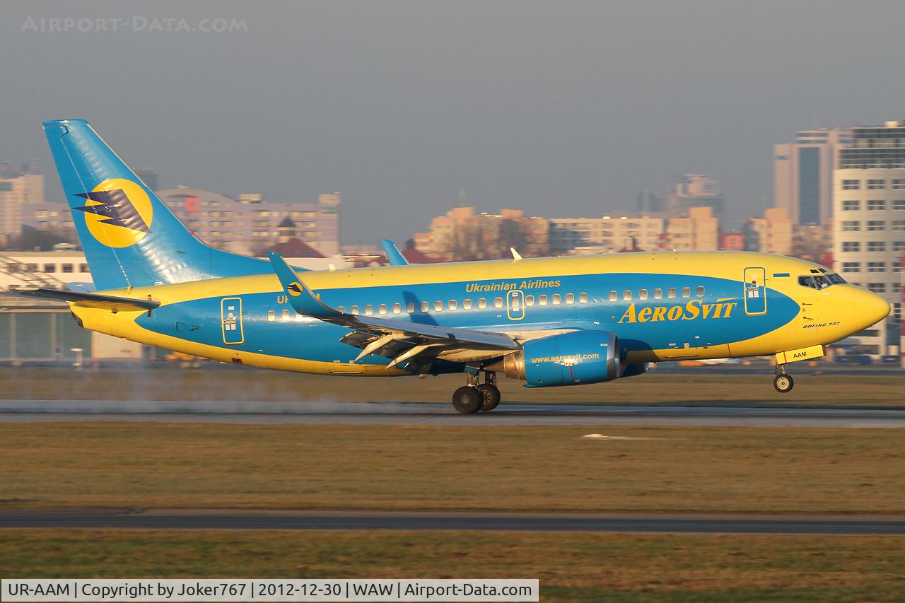 UR-AAM, 1990 Boeing 737-548 C/N 24919, Aerosvit