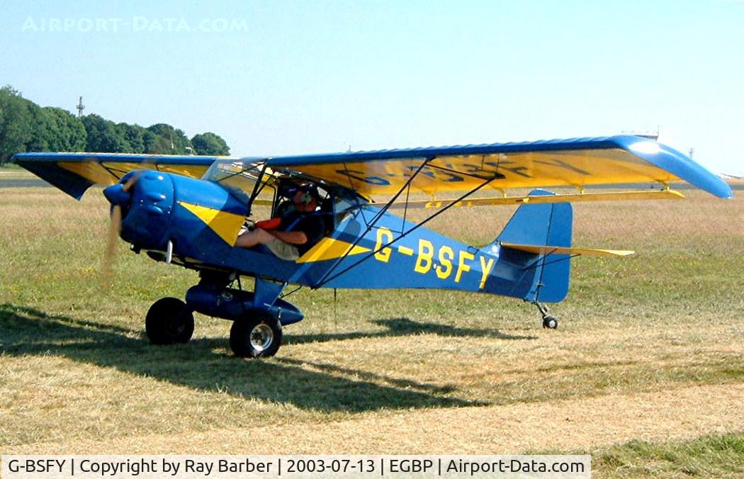 G-BSFY, 1991 Denney Kitfox Mk2 C/N PFA 172-11632, Denney Kitfox Mk.II [PFA 172-11632] Kemble~G 13/07/2003