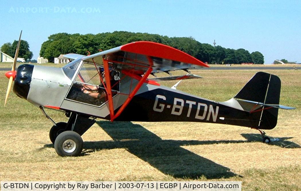 G-BTDN, 1992 Denney Kitfox Mk2 C/N PFA 172-11826, Denney Kitfox Mk.II [PFA 172-11826] Kemble~G 13/07/2003