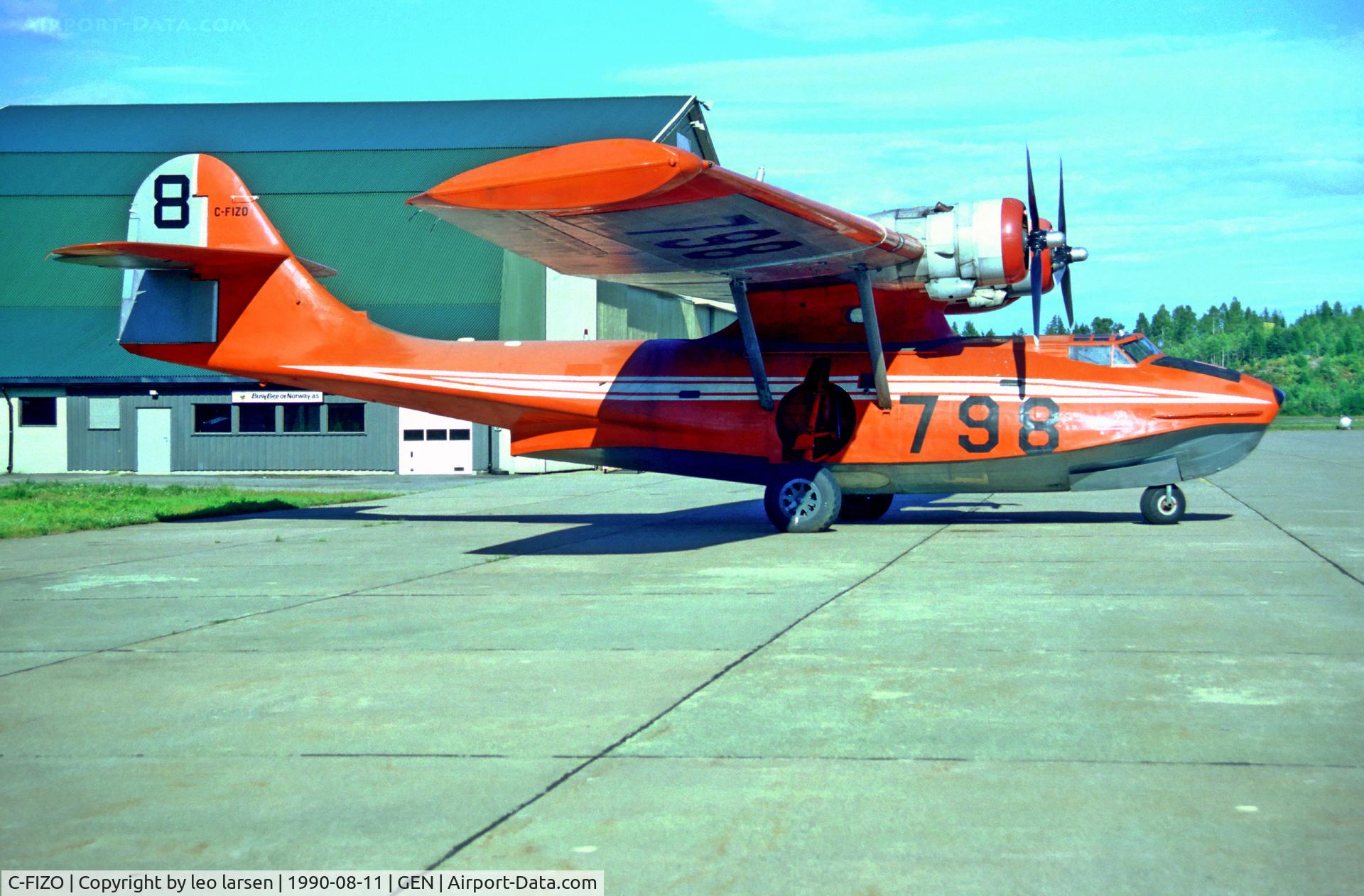 C-FIZO, 1945 Consolidated Vultee PBY-5A C/N 2009, Gardermoen Oslo 11.8.90