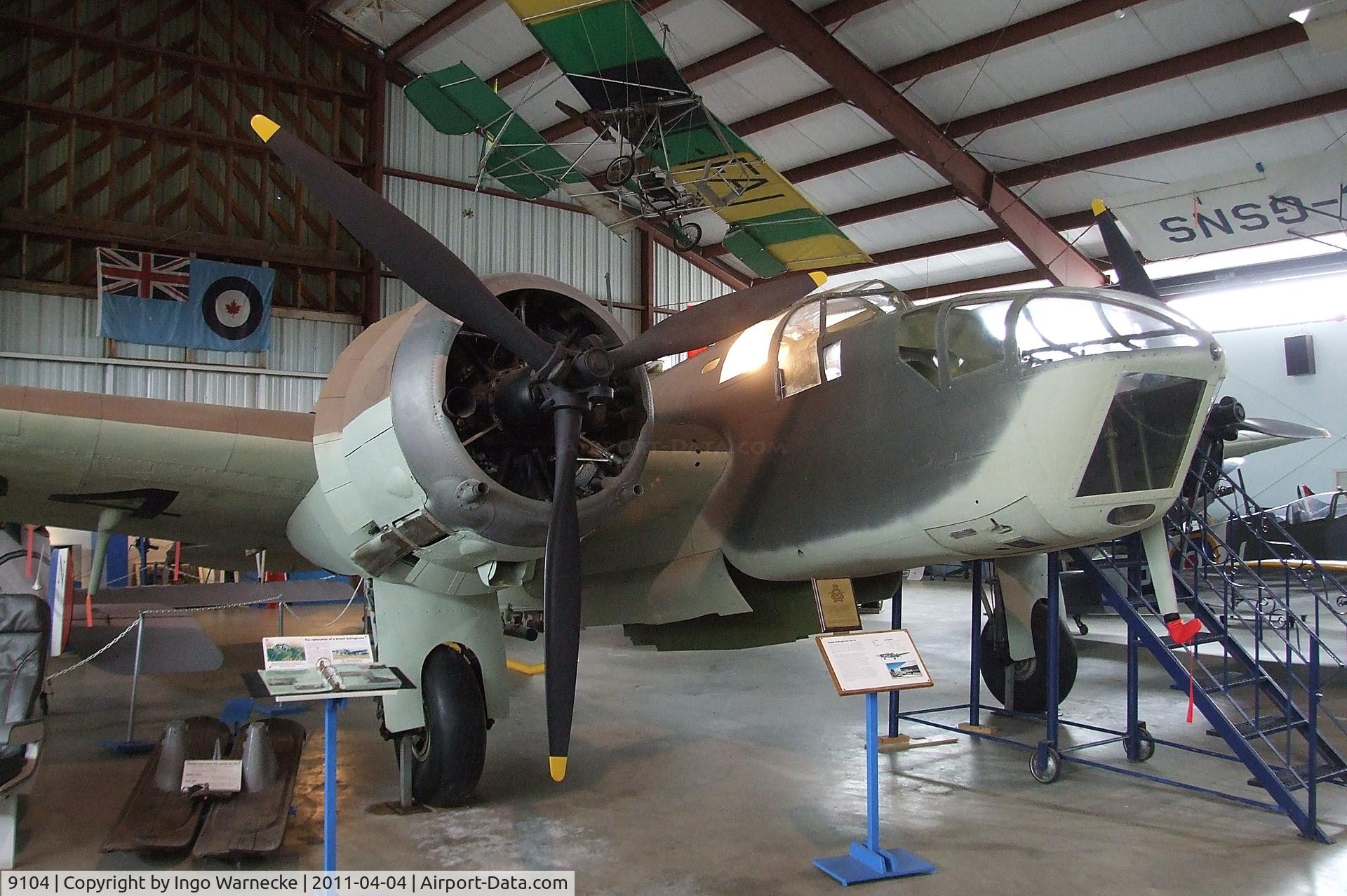 9104, Bristol 149 Bolingbroke Mk.IVT C/N 11-880-107, Bristol Bolingbroke Mk IV T (Blenheim IV) at the British Columbia Aviation Museum, Sidney BC