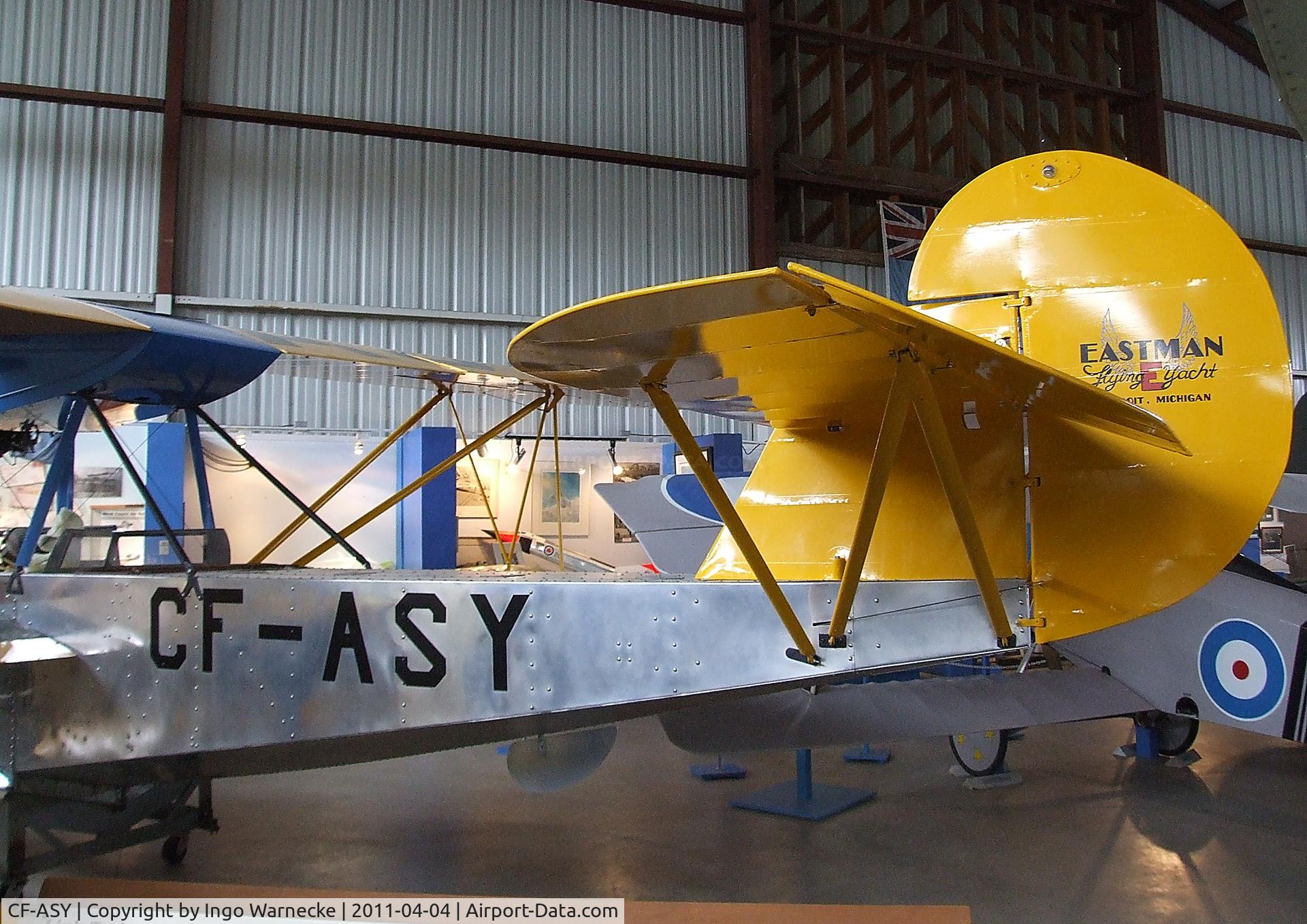 CF-ASY, Eastman E-2 Sea Rover C/N 17, Eastman E-2 Sea Rover (with parts of CF-ASW, c/n: 16) at the British Columbia Aviation Museum, Sidney BC