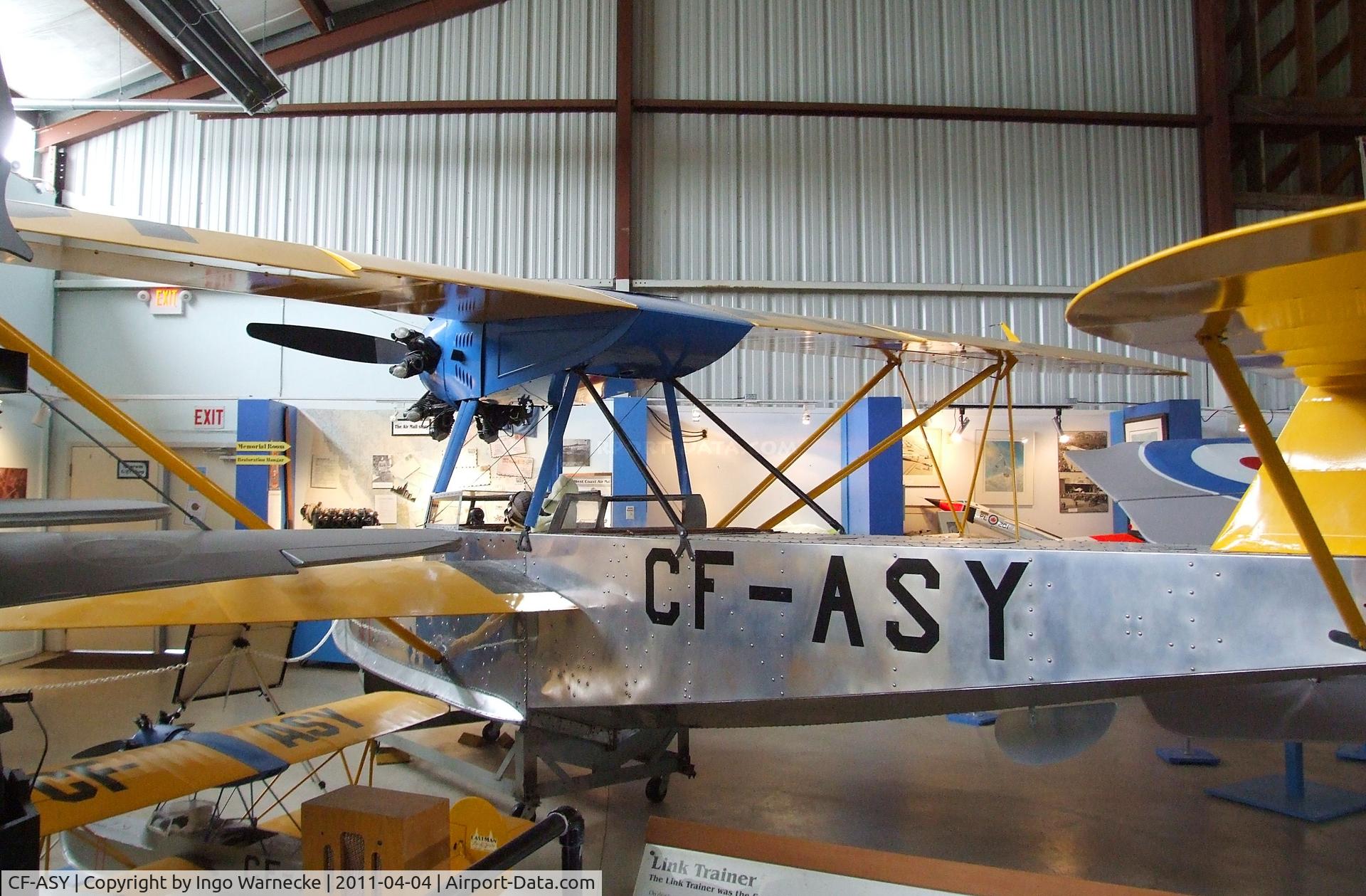 CF-ASY, Eastman E-2 Sea Rover C/N 17, Eastman E-2 Sea Rover (with parts of CF-ASW, c/n: 16) at the British Columbia Aviation Museum, Sidney BC