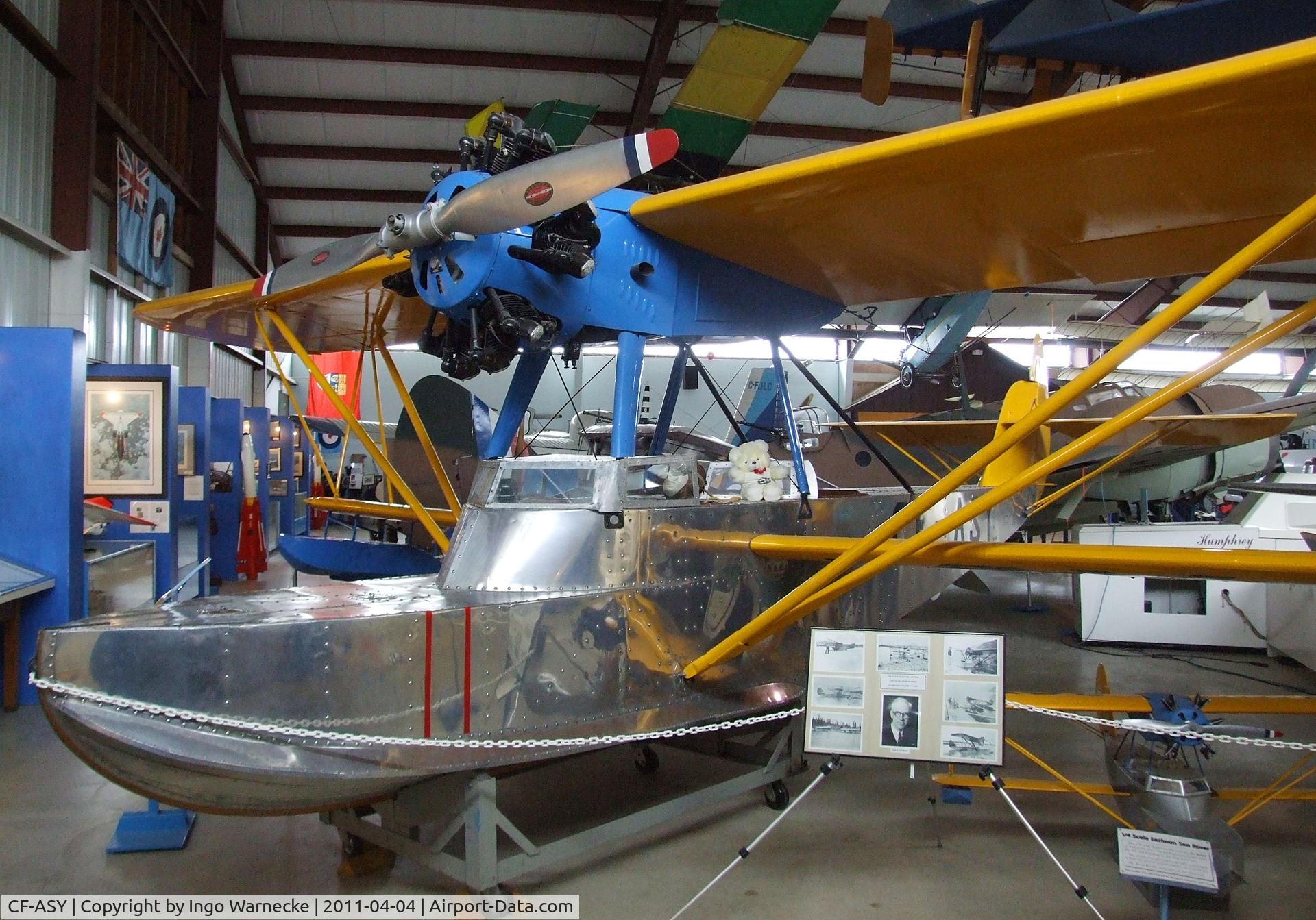 CF-ASY, Eastman E-2 Sea Rover C/N 17, Eastman E-2 Sea Rover (with parts of CF-ASW, c/n: 16) at the British Columbia Aviation Museum, Sidney BC