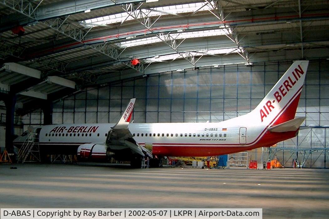 D-ABAS, 1999 Boeing 737-86J C/N 28073, Boeing 737-86J [28073] (Air Berlin) Prague-Ruzyne~OK 07/05/2002
