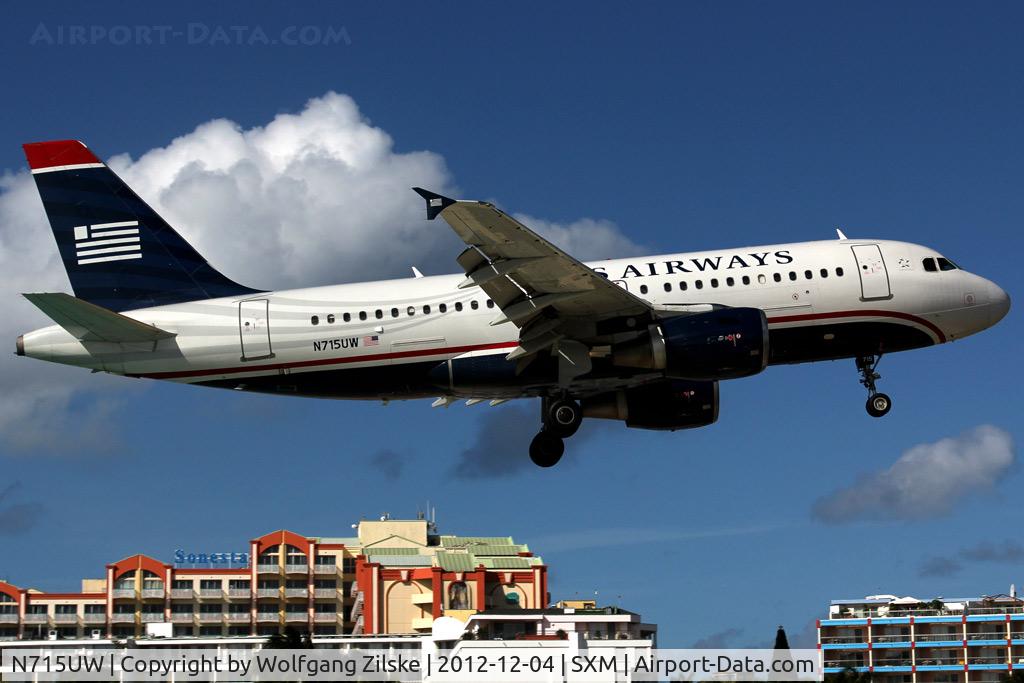 N715UW, 1999 Airbus A319-112 C/N 1051, visitor