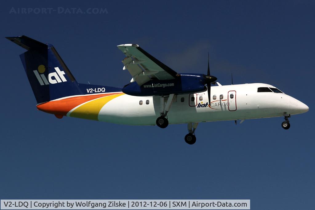 V2-LDQ, 1988 De Havilland Canada DHC-8-102 Dash 8 C/N 113, visitor