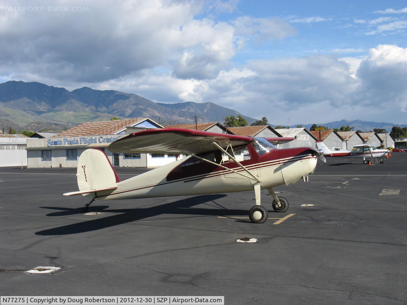 N77275, 1946 Cessna 140 C/N 11488, 1946 Cessna 140, Continental C85 85 Hp, frequent flyer