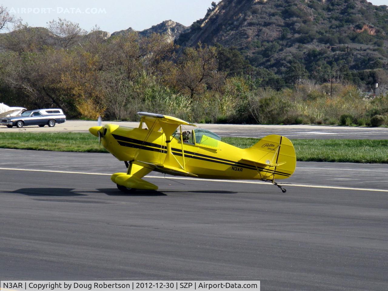 N3AR, 1974 Pitts S-1S Special C/N 10, 1974 Russell PITTS S-1S SPECIAL, Lycoming O&VO-360 180 Hp, taxi off the active