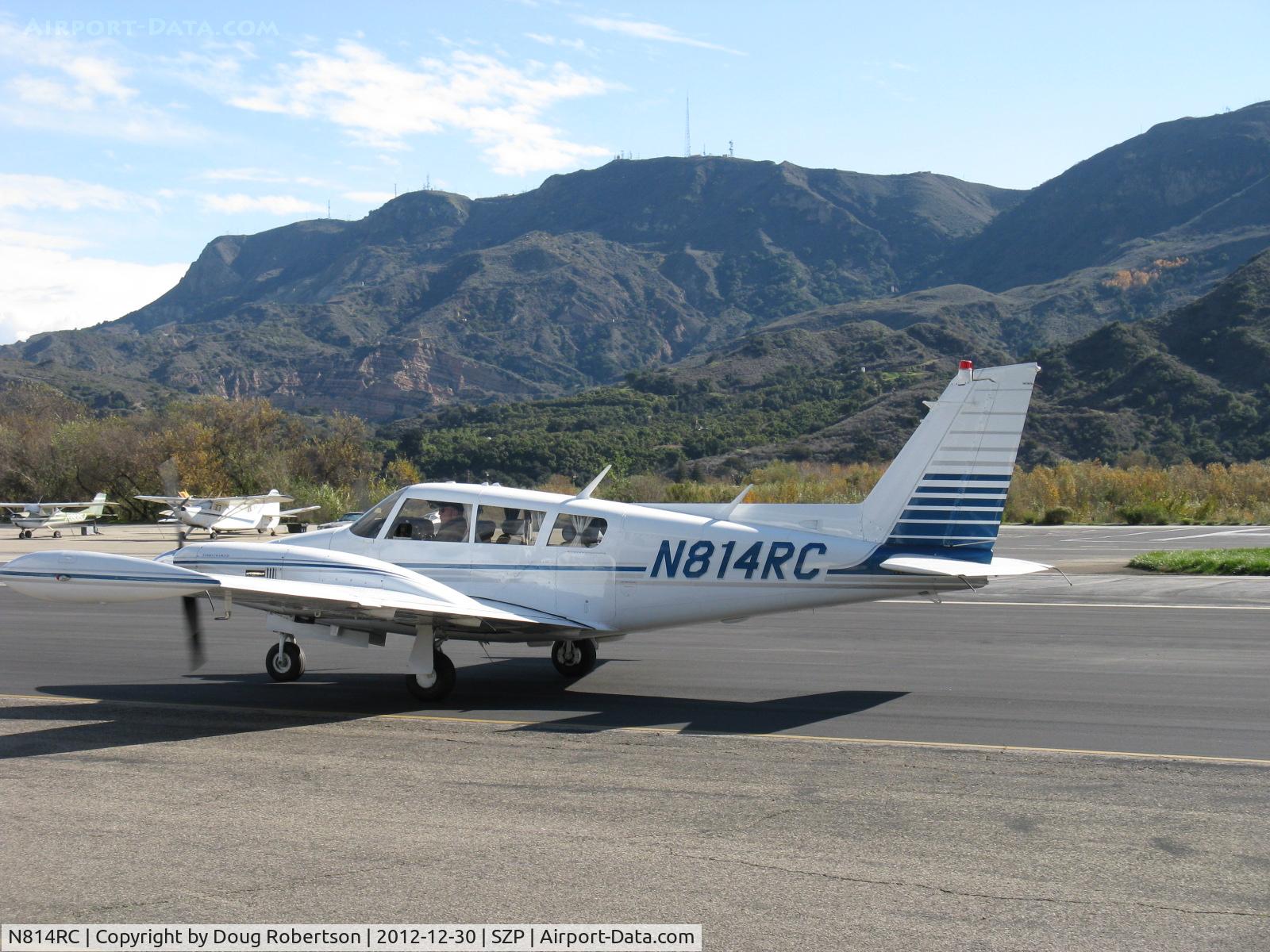 N814RC, 1966 Piper PA-30 Twin Comanche Twin Comanche C/N 301202, 1966 Piper PA-30 TWIN COMANCHE, two Lycoming IO-320 turbocharged, Radar, tip tanks, taxi