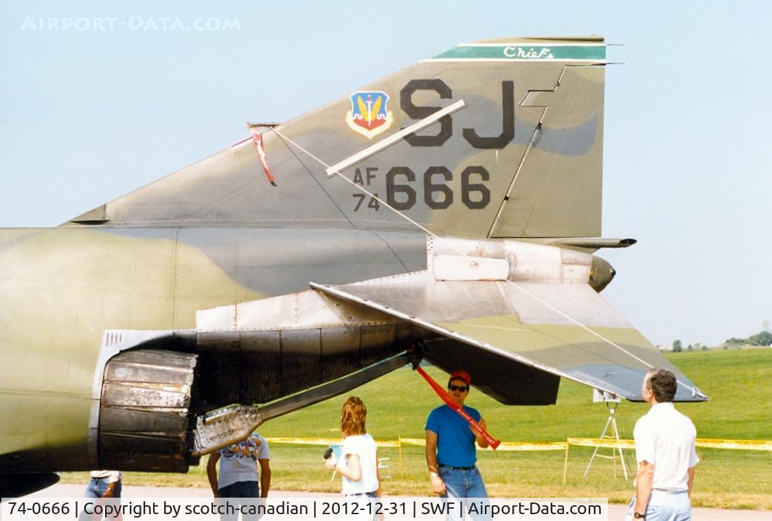 74-0666, 1974 McDonnell Douglas F-4E Phantom II C/N 4818, 1974 McDonnell Douglas F-4E-60-MC, 74-0666, at the 1989 Stewart International Airport Air Show, Newburgh, NY