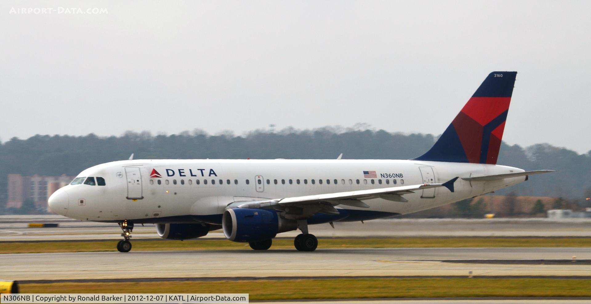 N306NB, 1999 Airbus A319-114 C/N 1091, Takeoff Atlanta
