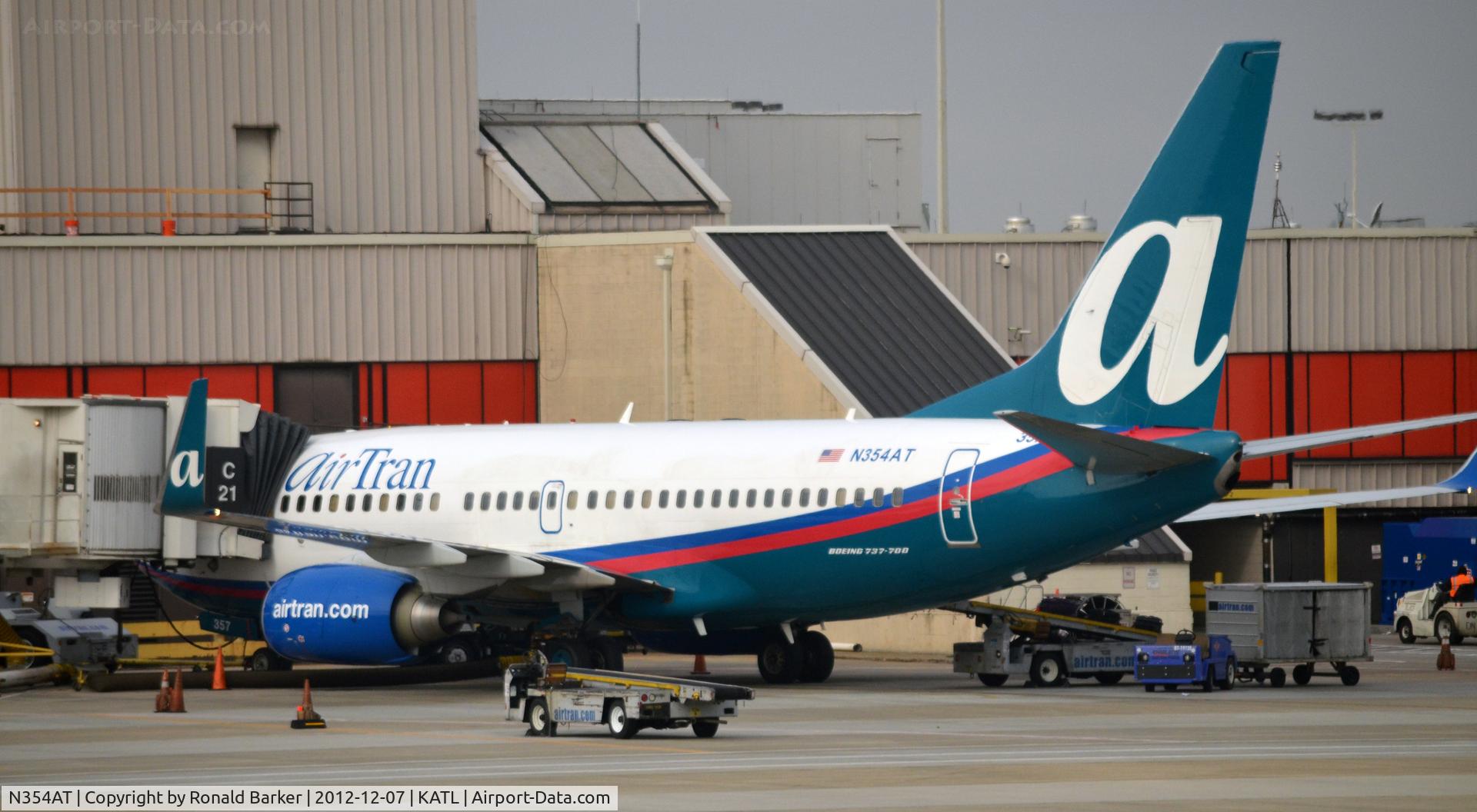 N354AT, 2009 Boeing 737-7BD C/N 36725, Atlanta