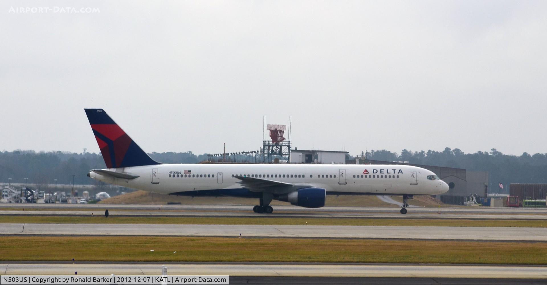 N503US, 1985 Boeing 757-251 C/N 23192, Taxi Atlanta