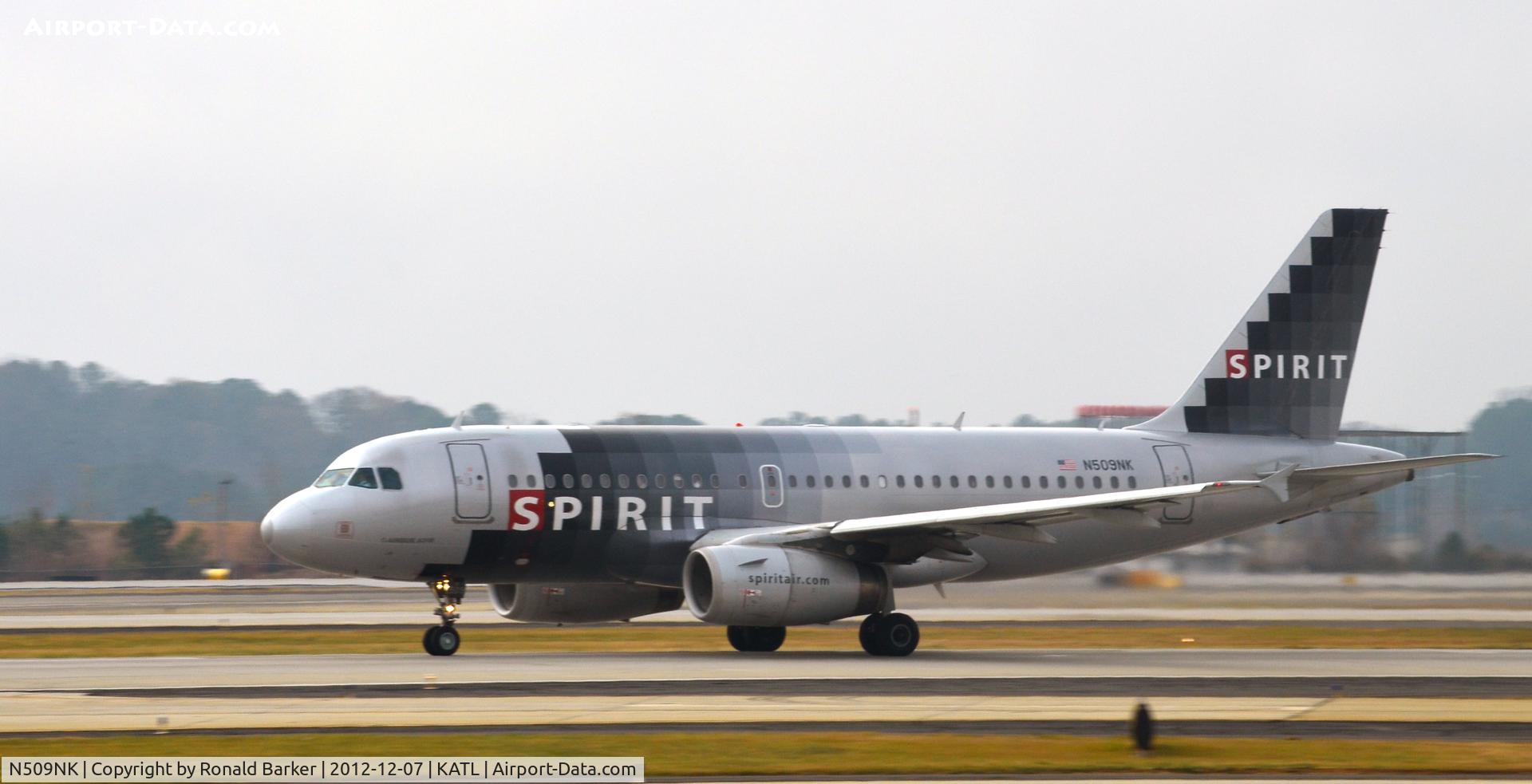 N509NK, 2005 Airbus A319-132 C/N 2603, Takeoff Atlanta
