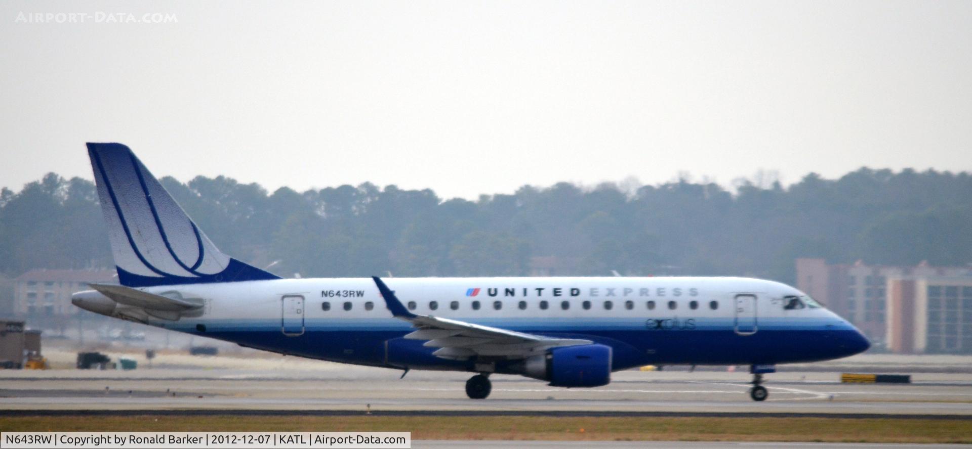 N643RW, 2005 Embraer 170SE (ERJ-170-100SE) C/N 17000060, Taxi Atlanta