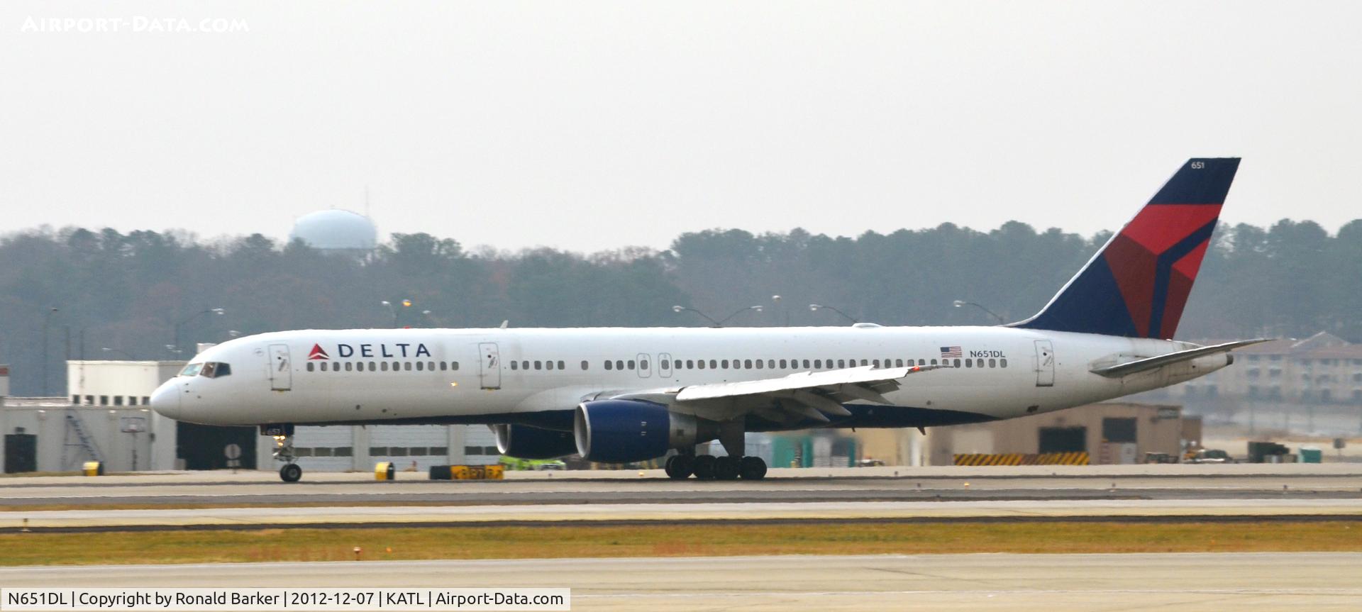 N651DL, 1989 Boeing 757-232 C/N 24391, Landing Atlanta
