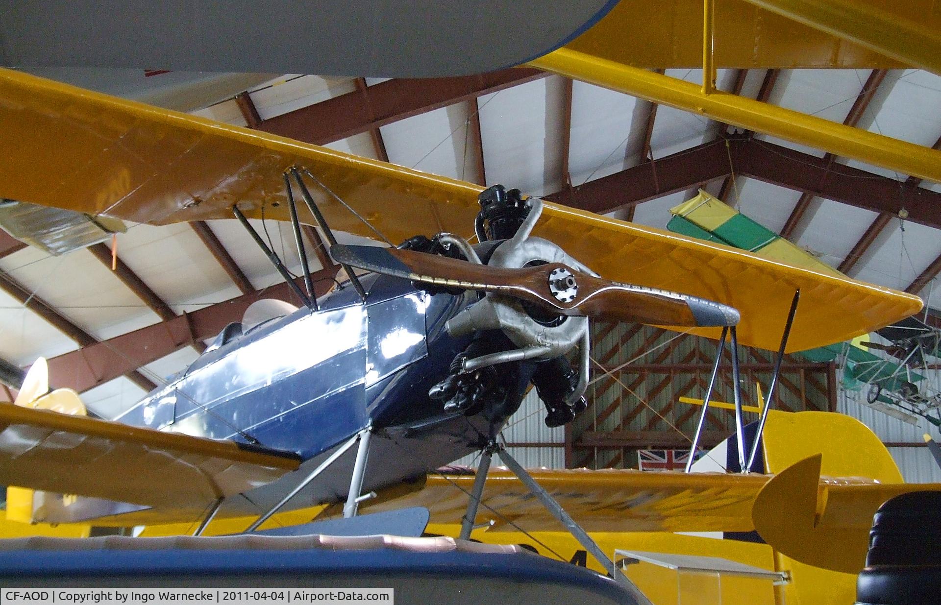 CF-AOD, 1930 Fleet Model 2 C/N 6, Fleet 2 on floats at the British Columbia Aviation Museum, Sidney BC