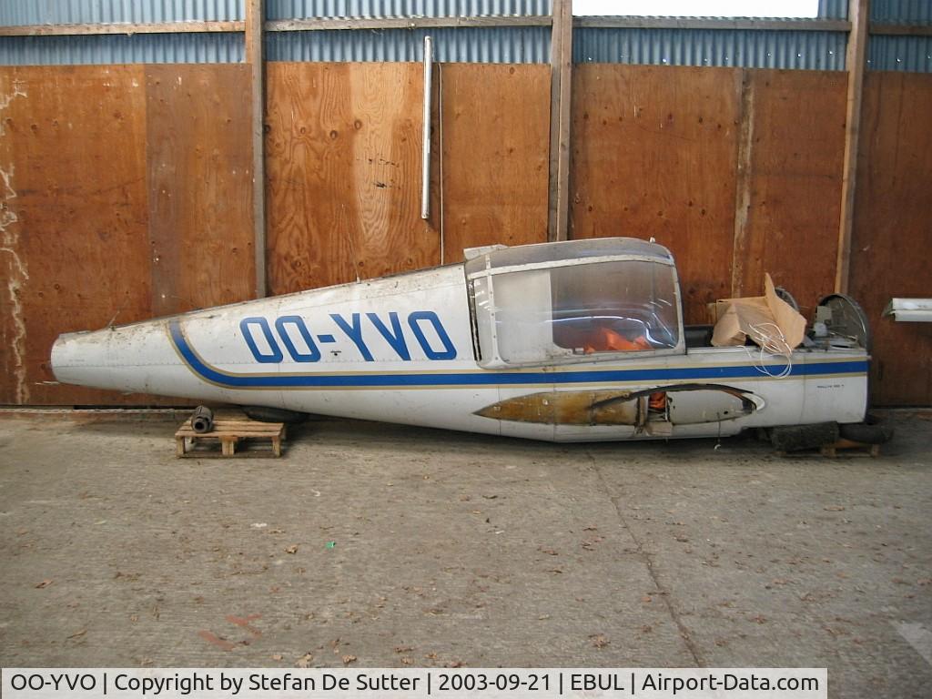 OO-YVO, 1976 Socata MS-880B Rallye Club C/N 2848, Stored.