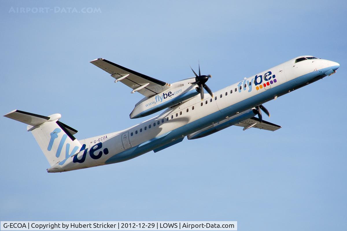 G-ECOA, 2007 De Havilland Canada DHC-8-402Q Dash 8 C/N 4180, LOWS