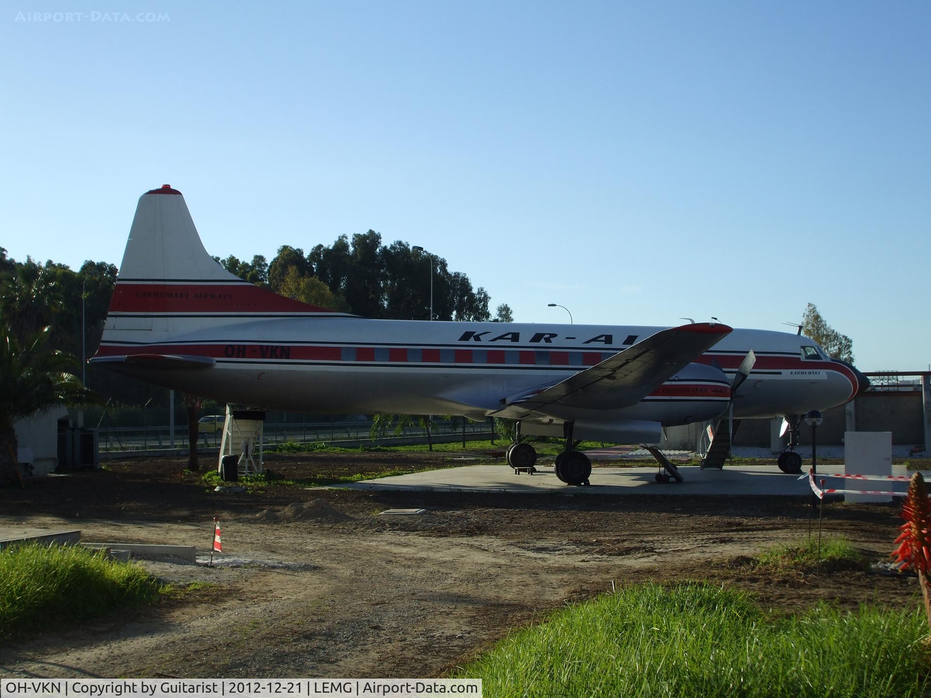 OH-VKN, 1958 Convair 440 Metropolitan C/N 497, On display at the Malaga airport aviation museum