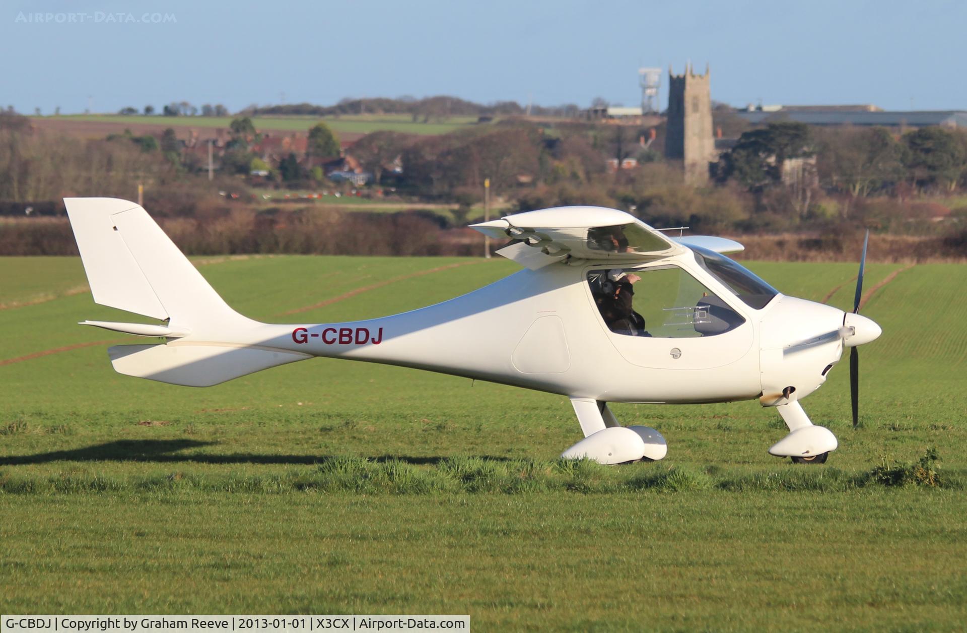 G-CBDJ, 2001 Flight Design CT2K C/N 7850, Just landed at Northrepps.