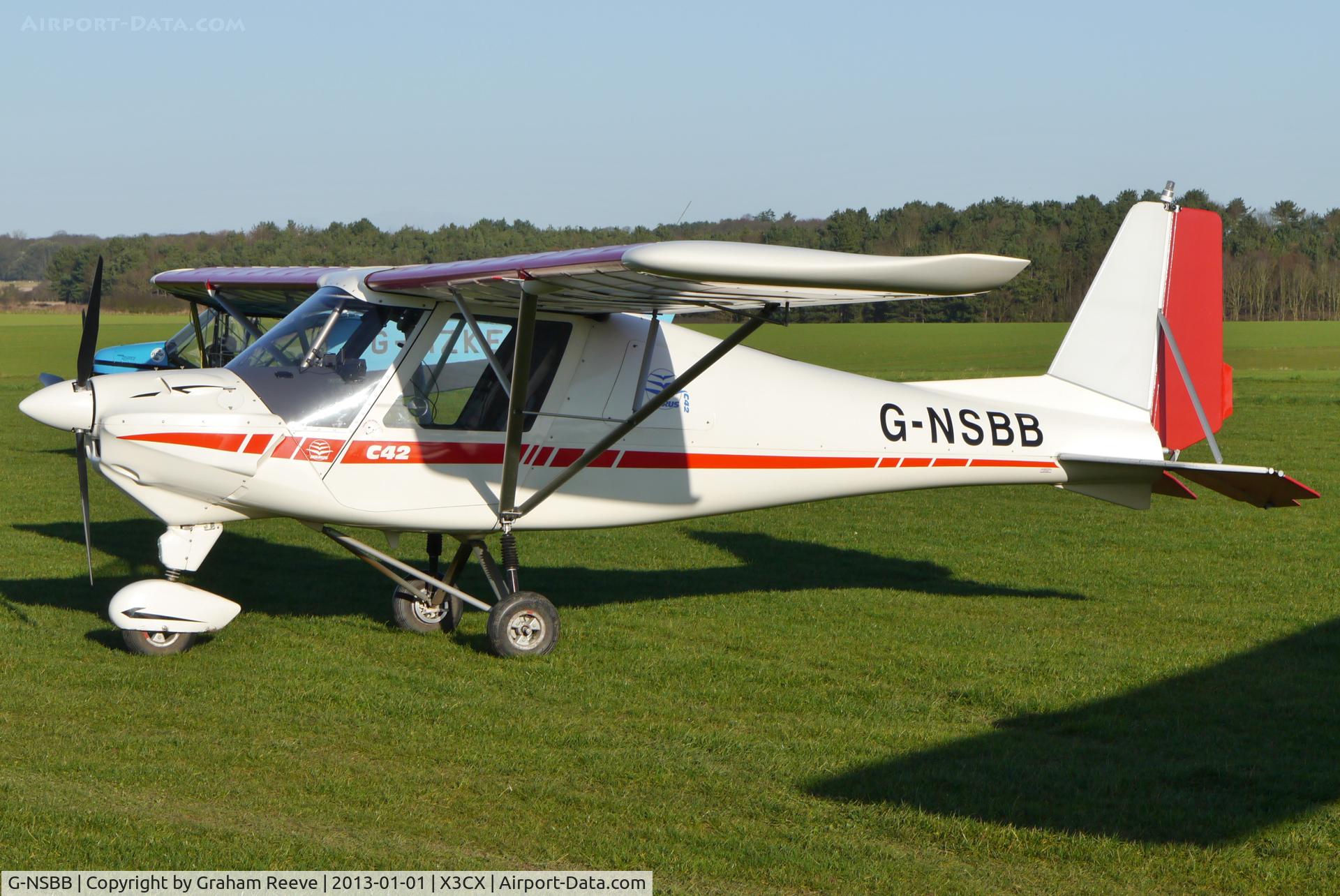 G-NSBB, 2004 Comco Ikarus C42 FB100 VLA C/N PFA 322-14162, Parked at Northrepps.