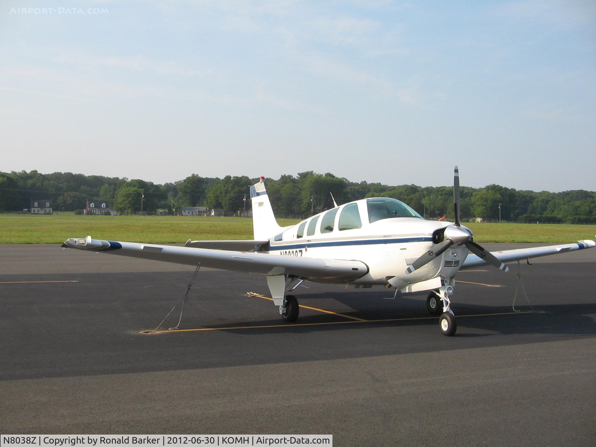 N8038Z, 1990 Beech A36 Bonanza 36 C/N E-2568, Orange