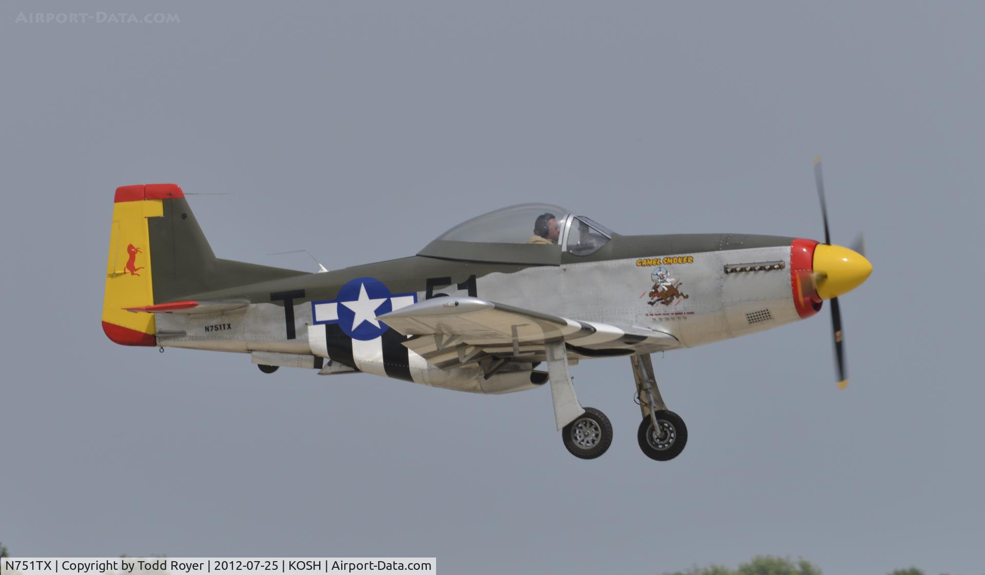 N751TX, Titan T-51 Mustang C/N 0007, Airventure 2012