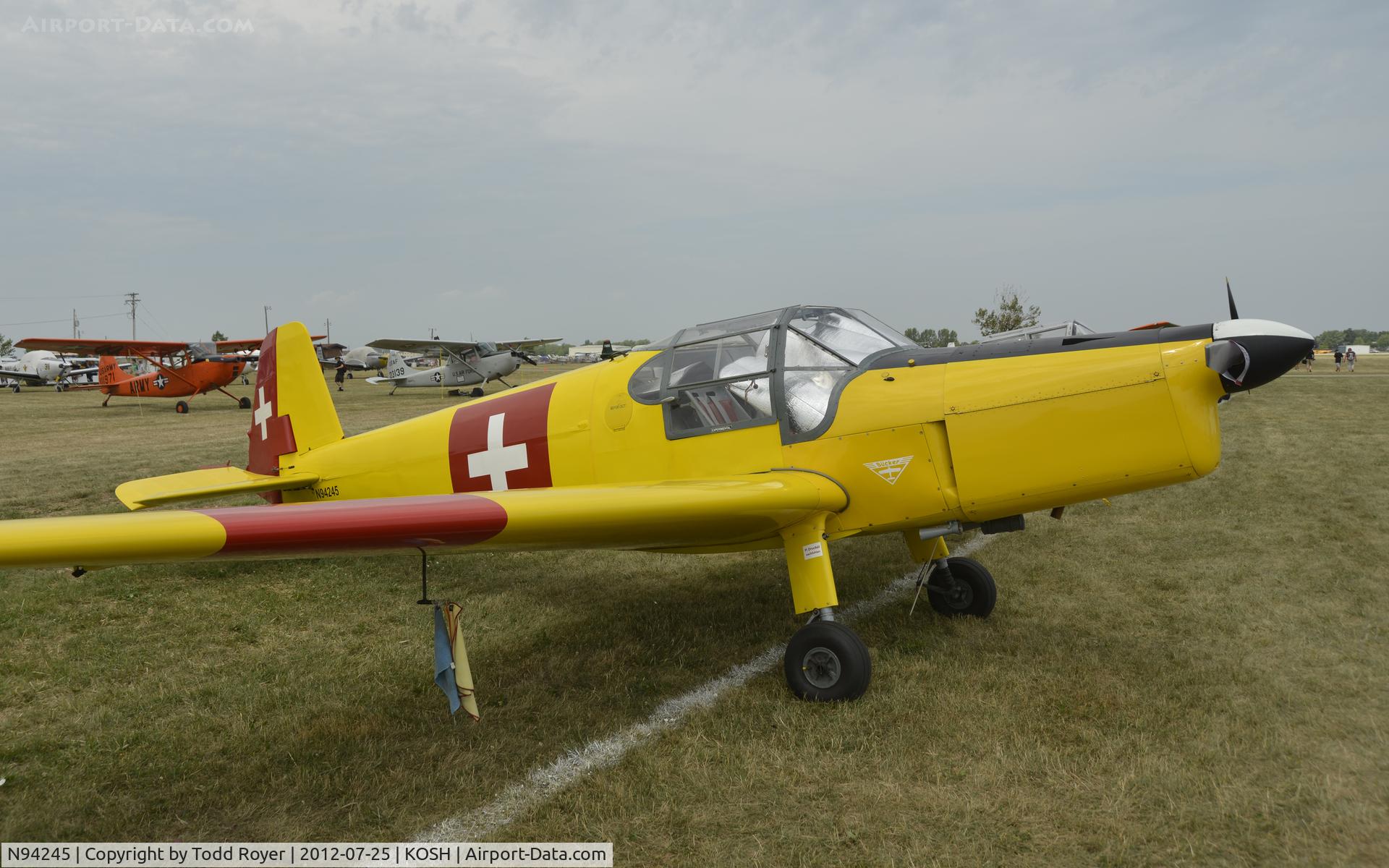 N94245, 1949 Bucker Bu-181 Bestmann C/N 25145, Airventure 2012
