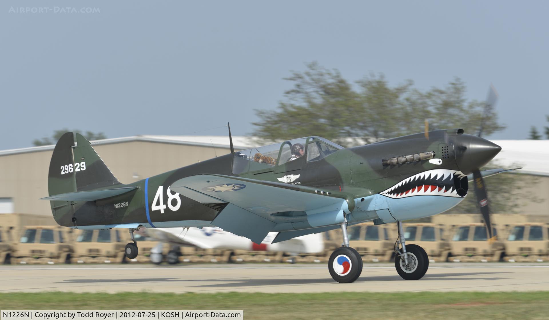 N1226N, Curtiss P-40N Warhawk C/N 29629, Airventure 2012