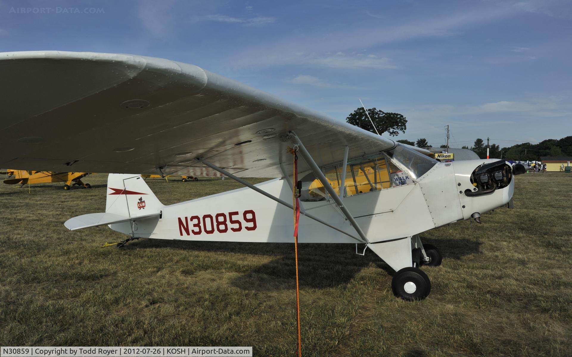 N30859, 1940 Piper J-3 Cub C/N 5154, Airventure 2012
