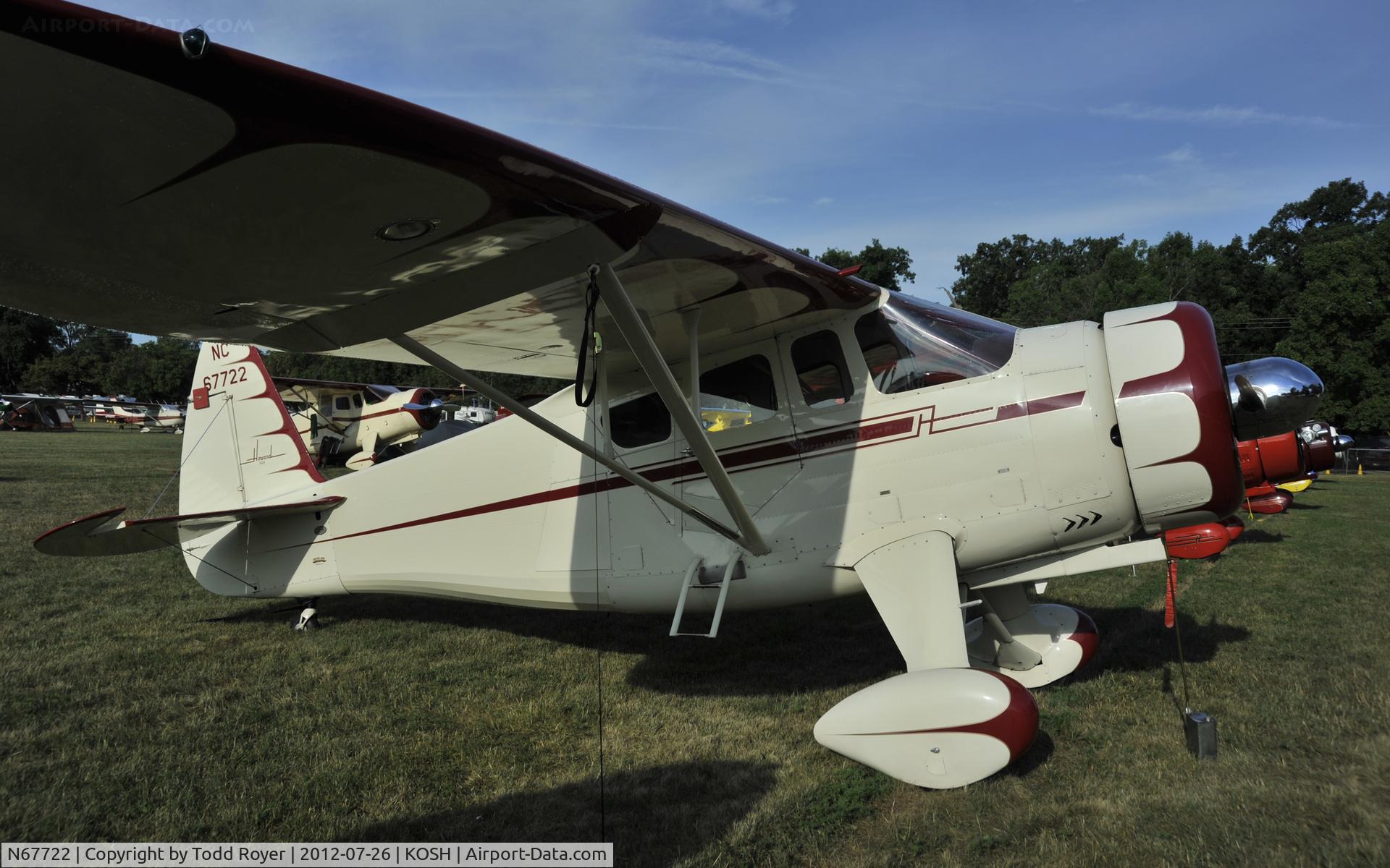 N67722, 1942 Howard Aircraft DGA-15P C/N 560, Airventure 2012